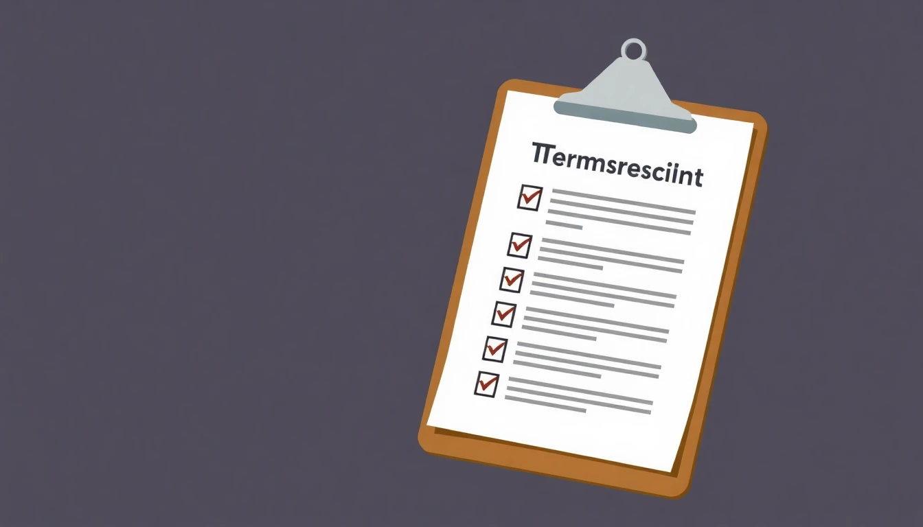 Términos y condiciones ilustrados